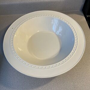 Nora Fleming Pearl Dot LARGE 14.5" Fruit Pasta Serving Bowl Retired Small Chips